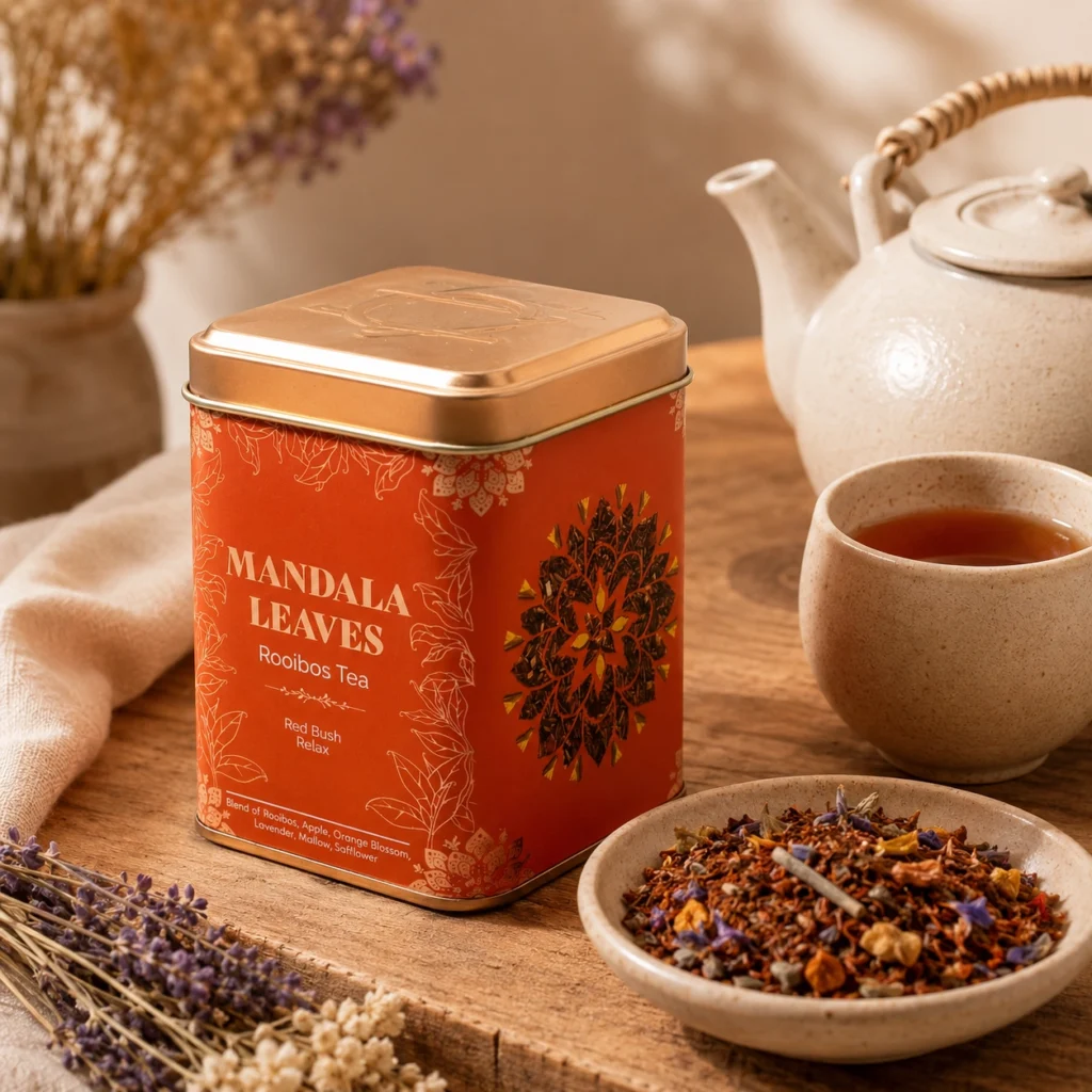 50g Red Bush Relax Tea Tin
