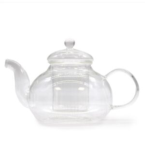 Round Pearl Glass Infuser Teapot, 800 ml