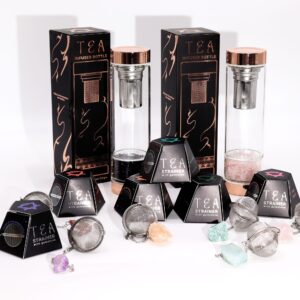 Rock Quartz Raw Crystal Tea Strainer