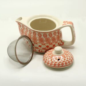 Small Amber Herbal Teapot