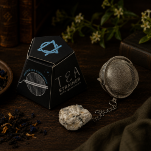 Rainbow Moonstone Raw Crystal Tea Strainer