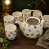 Butterflies Herbal Teapot Set