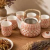 Amber Herbal Teapot Set