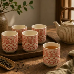 Herbal Tea Cups - Amber - Set of 6