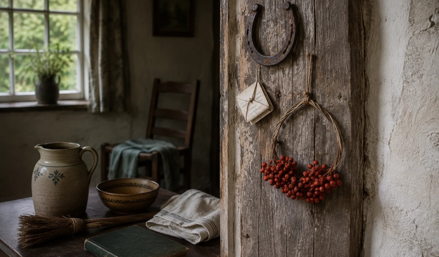 Folk magic in Britain shown through old charms, candles, herbs and protective household objects