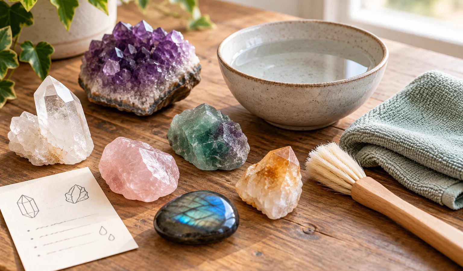 How to Clean Crystals Safely: Water, Light and Mistakes